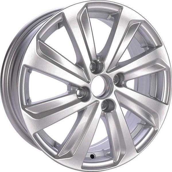 5.5X15 BK-736 4X100 ET40 54.1 SILVER XL - Image 1