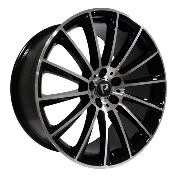 7X16 BK-836 5X112 ET35 66.56 BLACK MACHINED XL - Image 1