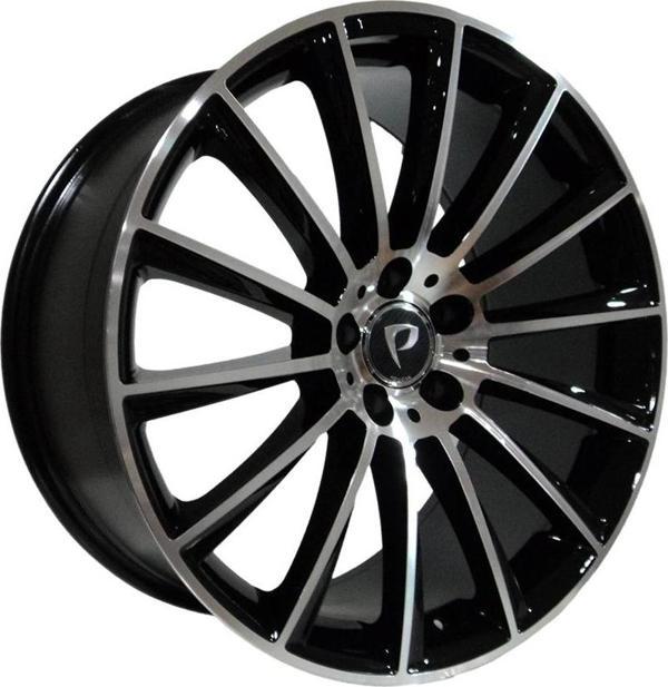 7X16 BK-836 5X112 ET35 66.56 BLACK MACHINED XL - Image 1