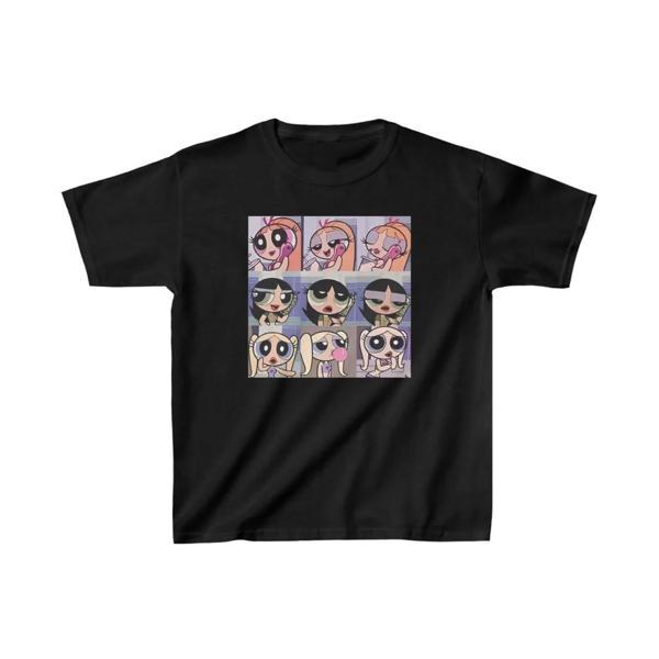 Çocuk Unisex Baskılı T-Shirt - Siyah - Image 1