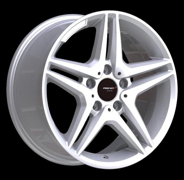 7.5 X 16 PRO-65011 5X112 ET37 66.56 SILVER MACHINED XL - Image 1