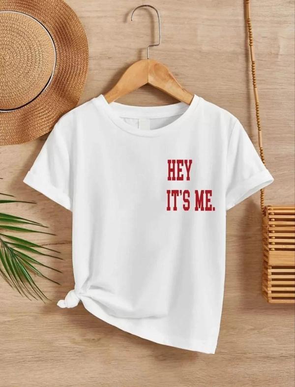 Çocuk Unisex Baskılı T-Shirt - Beyaz - Image 1