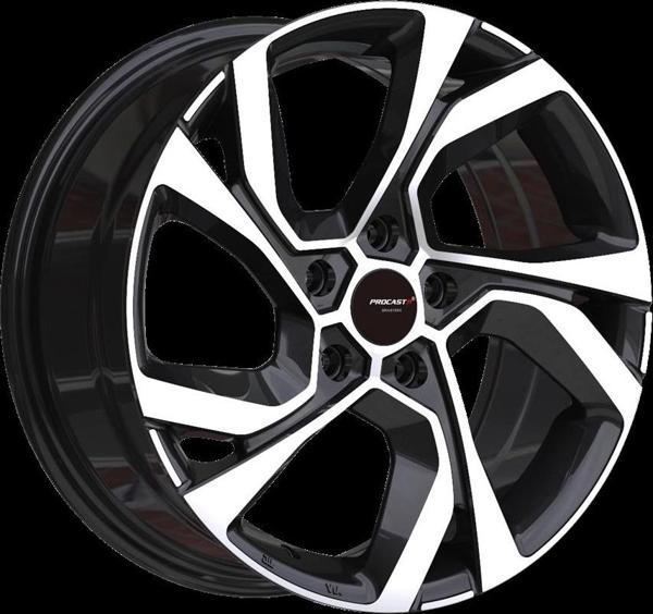 7.5 X 17 PRO-75229 5X114.3 ET40 66.1 BLACK MACHINED XL - Image 1