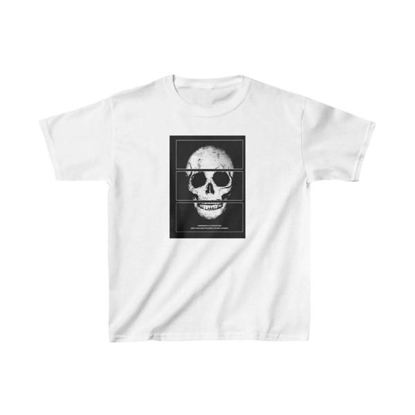 Unisex Çocuk Baskılı T-Shirt - Beyaz - Image 1