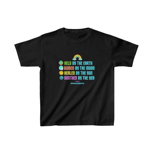 Unisex Çocuk Baskılı T-Shirt - Siyah - Image 1