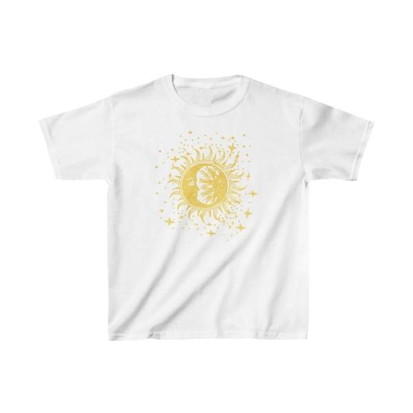 Çocuk Unisex Baskılı T-Shirt - Beyaz - Image 1