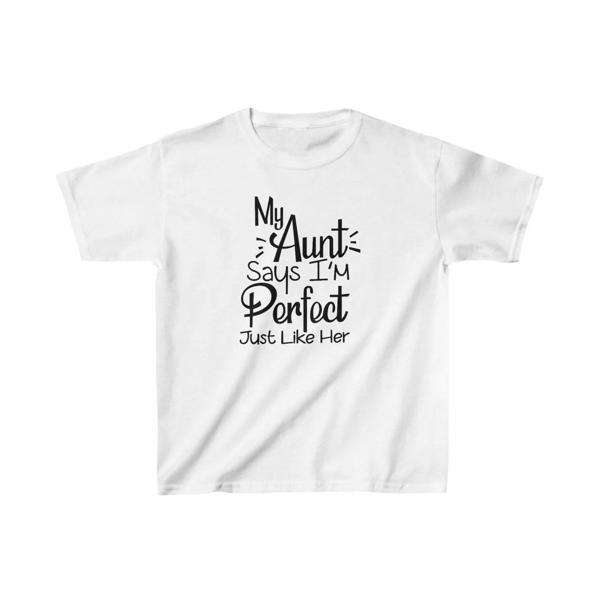 Unisex Çocuk Baskılı T-Shirt - Beyaz - Image 1