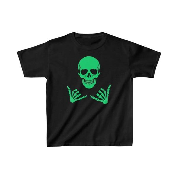 Unisex Çocuk Baskılı T-Shirt - Siyah - Image 1
