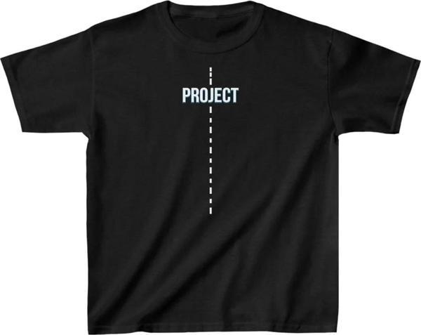 Çocuk Unisex Baskılı T-Shirt - Siyah - Image 1