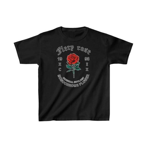 Çocuk Unisex Baskılı T-Shirt - Siyah - Image 1