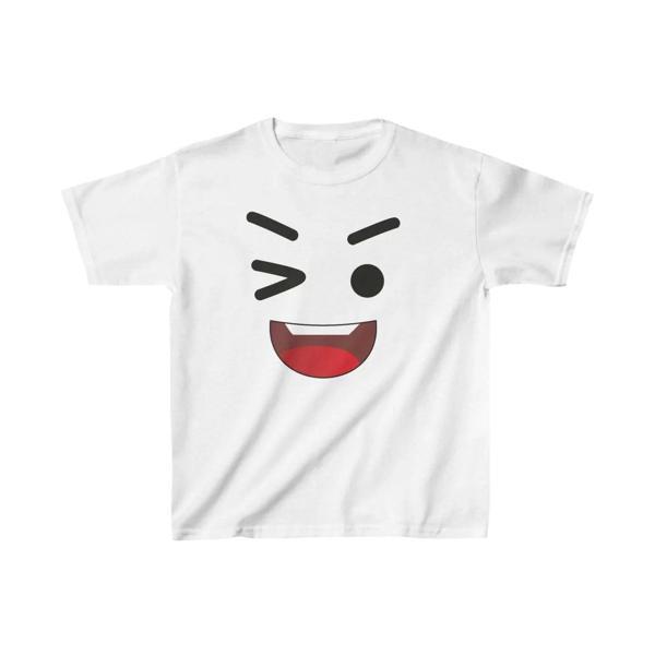 Unisex Çocuk Baskılı T-Shirt - Beyaz - Image 1
