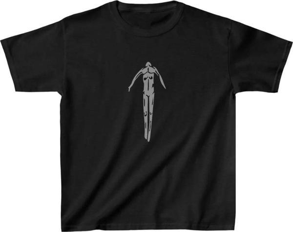 Unisex Çocuk Baskılı T-Shirt - Siyah - Image 1