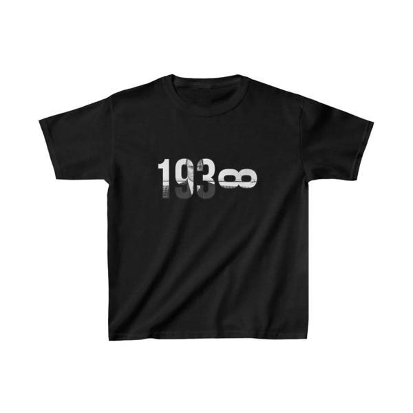 Unisex Çocuk Baskılı T-Shirt - Siyah - Image 1