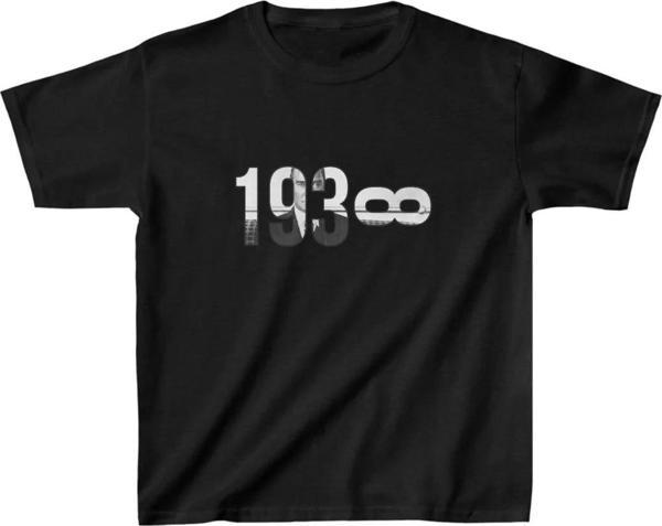 Unisex Çocuk Baskılı T-Shirt - Siyah - Image 1