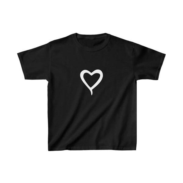 Çocuk Kız Baskılı T-Shirt - Siyah - Image 1