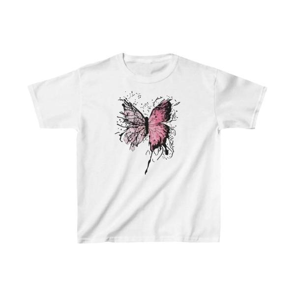 Çocuk Kız Baskılı T-Shirt - Beyaz - Image 1