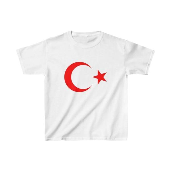 Çocuk Unisex Baskılı T-Shirt - Beyaz - Image 1