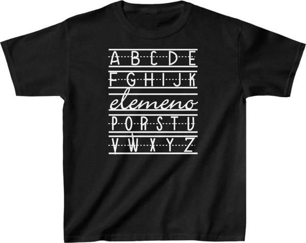 Unisex Çocuk Baskılı T-Shirt - Siyah - Image 1