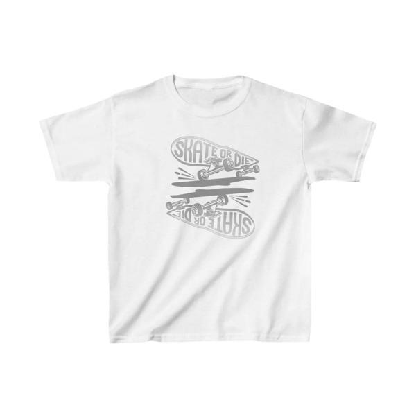 Unisex Çocuk Baskılı T-Shirt - Beyaz - Image 1
