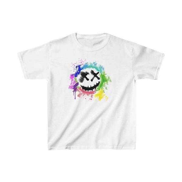 Unisex Çocuk Baskılı T-Shirt - Beyaz - Image 1