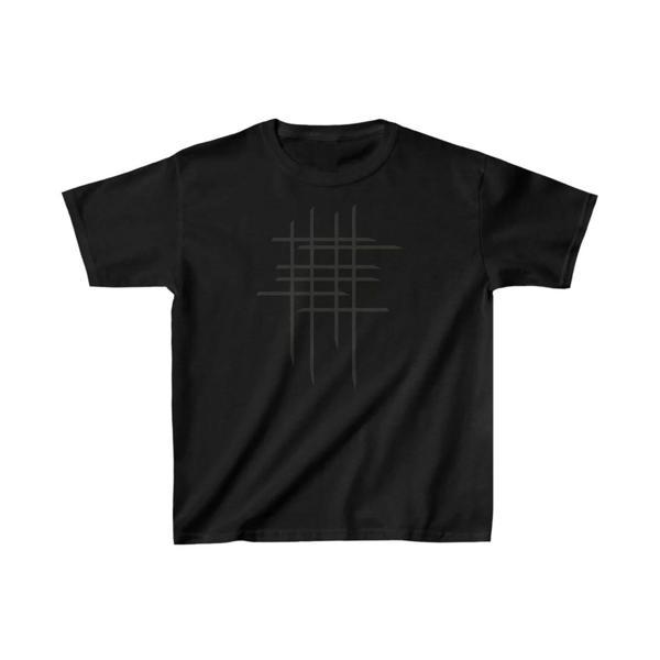 Çocuk Unisex Baskılı T-Shirt - Siyah - Image 1