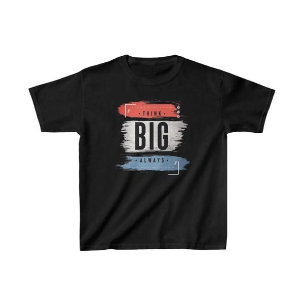 Unisex Çocuk Baskılı T-Shirt - Siyah - Image 1