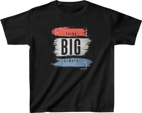 Unisex Çocuk Baskılı T-Shirt - Siyah - Image 1