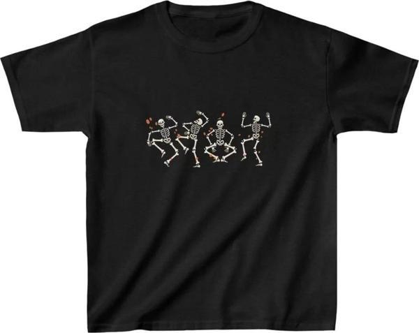 Unisex Çocuk Baskılı T-Shirt - Siyah - Image 1