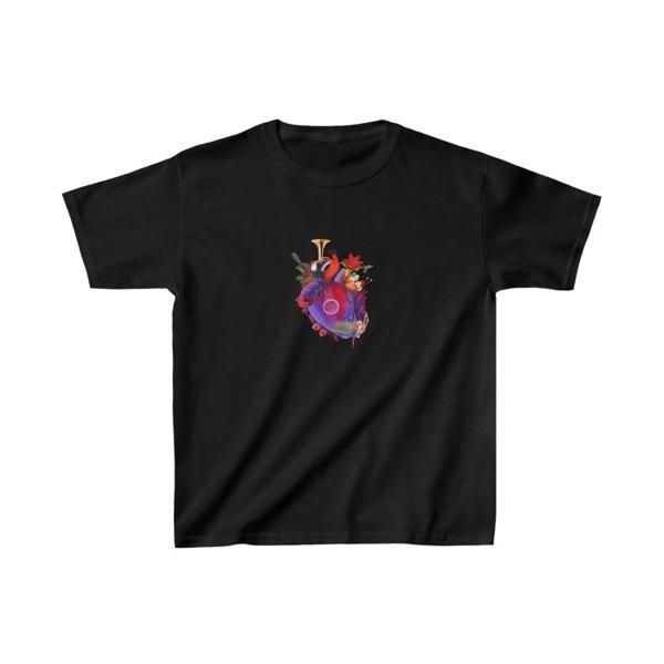 Unisex Çocuk Baskılı T-Shirt - Siyah - Image 1