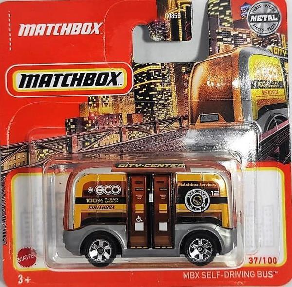 C0859 Matchbox 1:64 Tekli Arabalar MBX SELF-DRIVING BUS HFR74 - Image 1