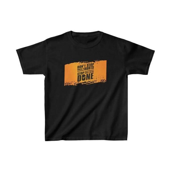 Unisex Çocuk Baskılı T-Shirt - Siyah - Image 1