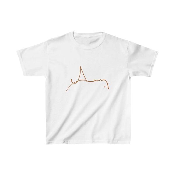 Unisex Çocuk Baskılı T-Shirt - Beyaz - Image 1