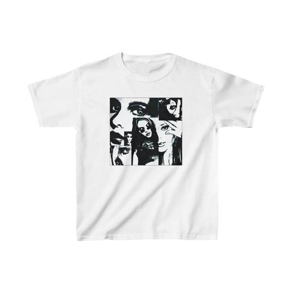 Unisex Çocuk Baskılı T-Shirt - Beyaz - Image 1