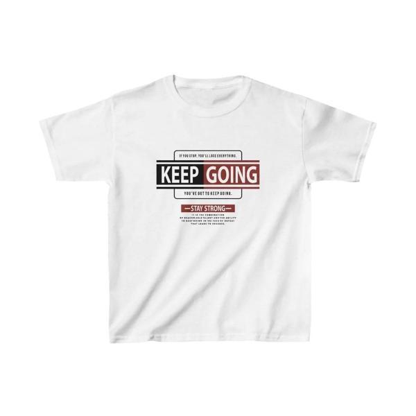 Unisex Çocuk Baskılı T-Shirt - Beyaz - Image 1