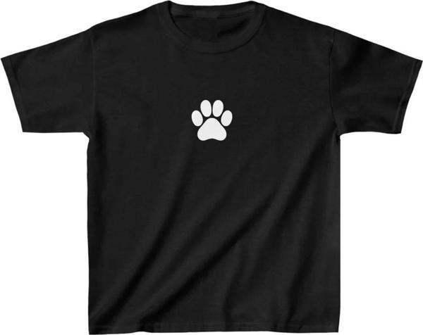 Unisex Çocuk Baskılı T-Shirt - Siyah - Image 1
