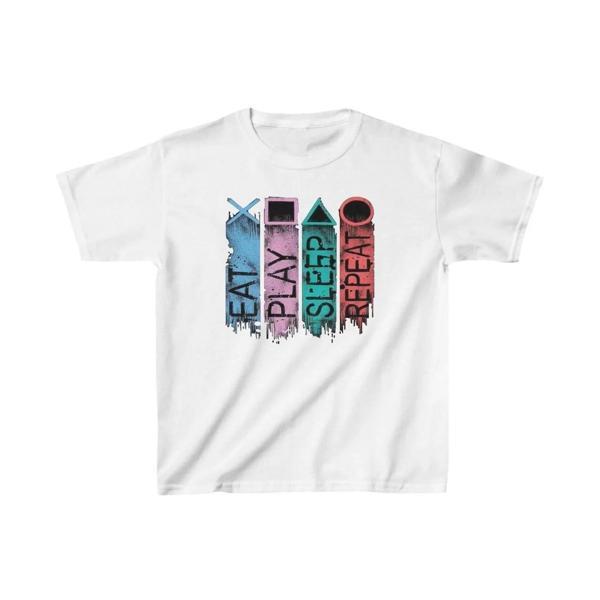 Unisex Çocuk Baskılı T-Shirt - Beyaz - Image 1