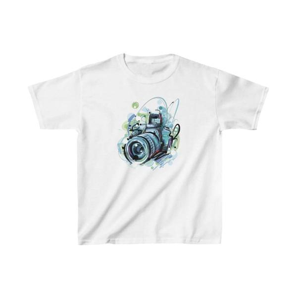 Unisex Çocuk Baskılı T-Shirt - Beyaz - Image 1