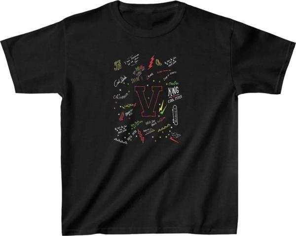 Unisex Çocuk Baskılı T-Shirt - Siyah - Image 1