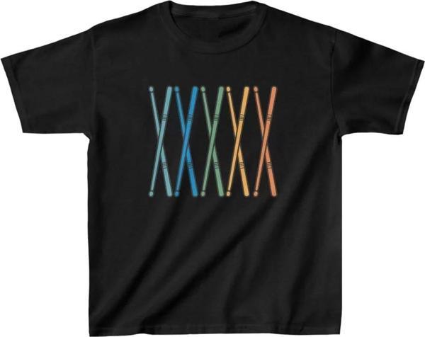 Unisex Çocuk Baskılı T-Shirt - Siyah - Image 1