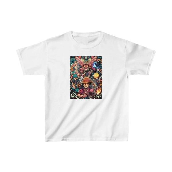 Unisex Çocuk Baskılı T-Shirt - Beyaz - Image 1