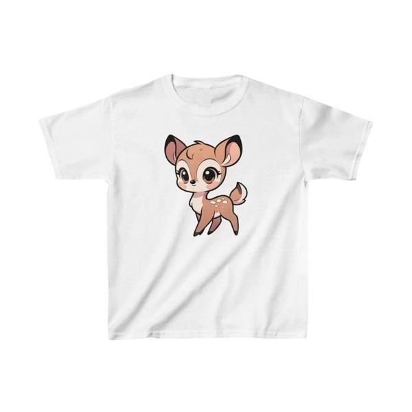 Unisex Çocuk Baskılı T-Shirt - Beyaz - Image 1