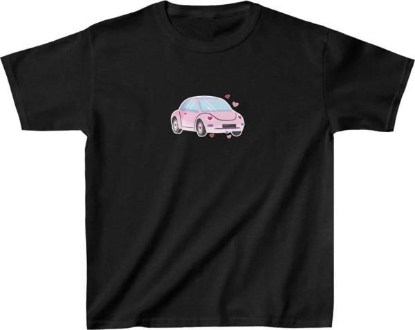 Unisex Çocuk Baskılı T-Shirt - Siyah - Image 1