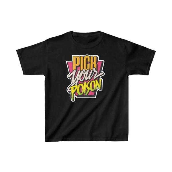 Unisex Çocuk Baskılı T-Shirt - Siyah - Image 1