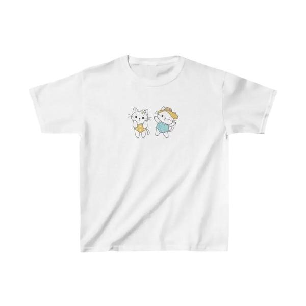 Unisex Çocuk Baskılı T-Shirt - Beyaz - Image 1