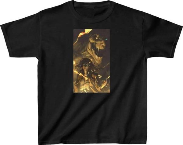 Unisex Çocuk Baskılı T-Shirt - Siyah - Image 1