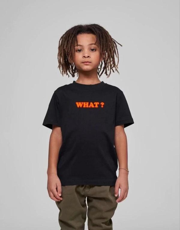 Çocuk Unisex Baskılı T-Shirt - Siyah - Image 1