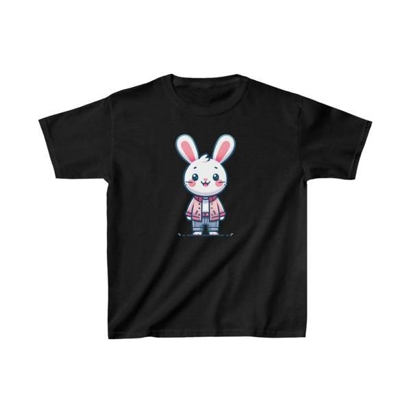 Unisex Çocuk Baskılı T-Shirt - Siyah - Image 1