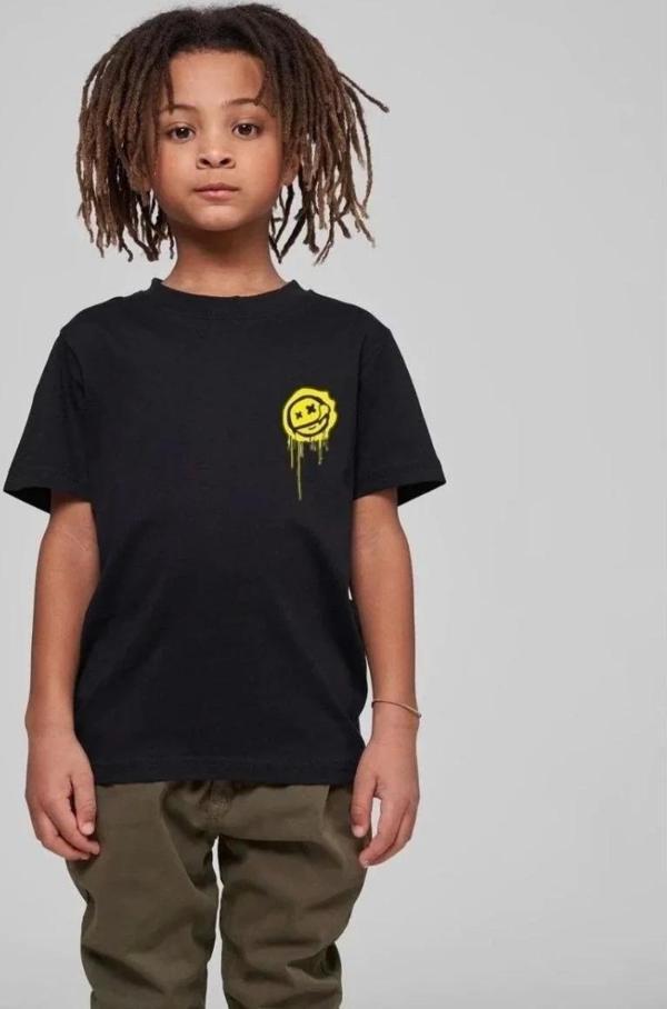 Çocuk Unisex Baskılı T-Shirt - Siyah - Image 1