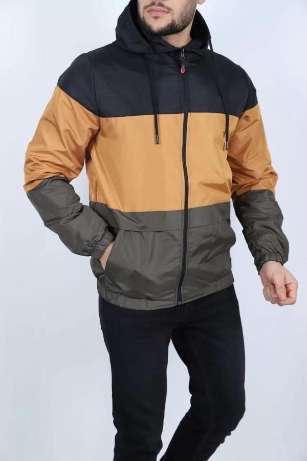 Unisex Kapüşonlu İçi Astarlı Yağmurluk - Siyah - Image 1