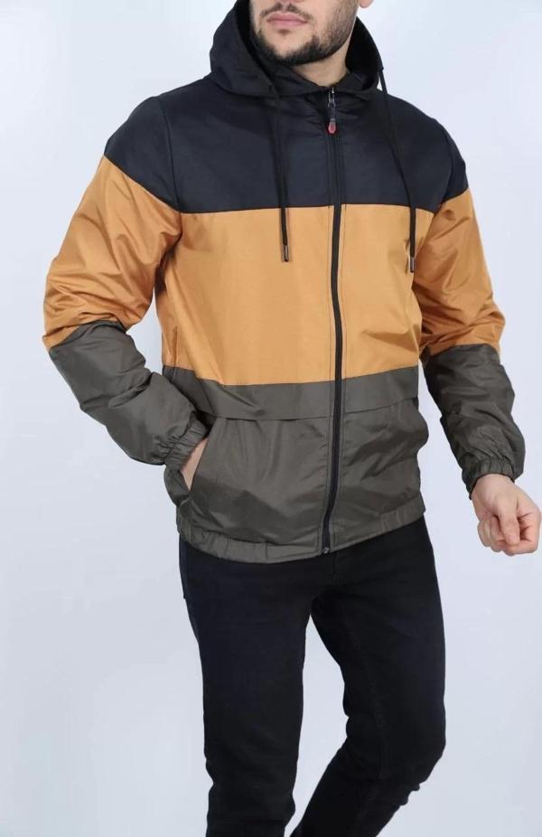 Unisex Kapüşonlu İçi Astarlı Yağmurluk - Siyah - Image 1